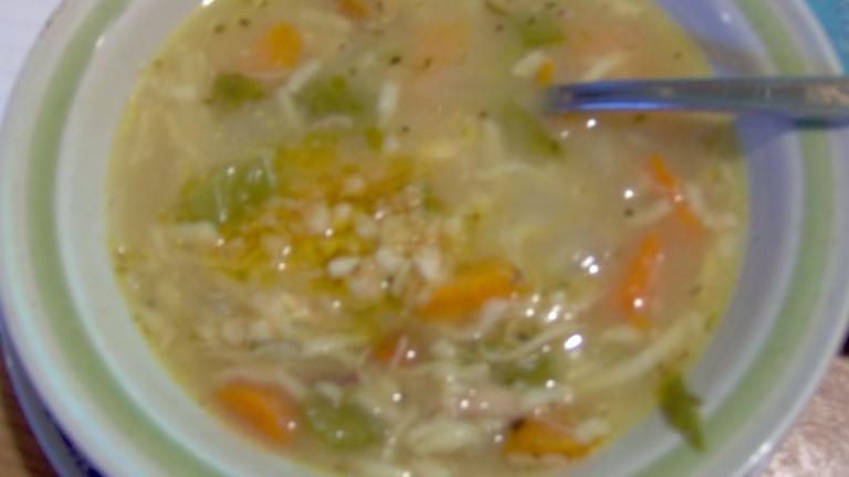 Homemade Chicken Noodle Soup With Garlic-chili Mojo created by Sharon123