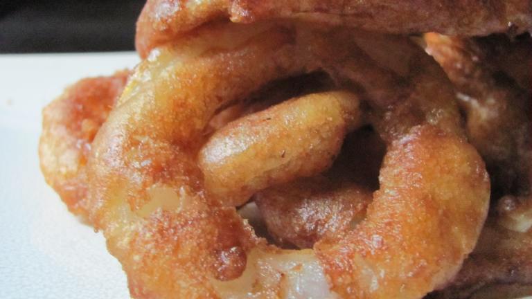 Beer-battered Onion Rings W.cajun Dipping Sauce Created by under12parsecs