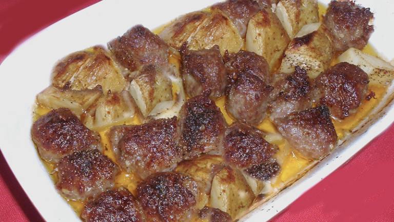 Italian Sausage and Potatoes Created by Bergy