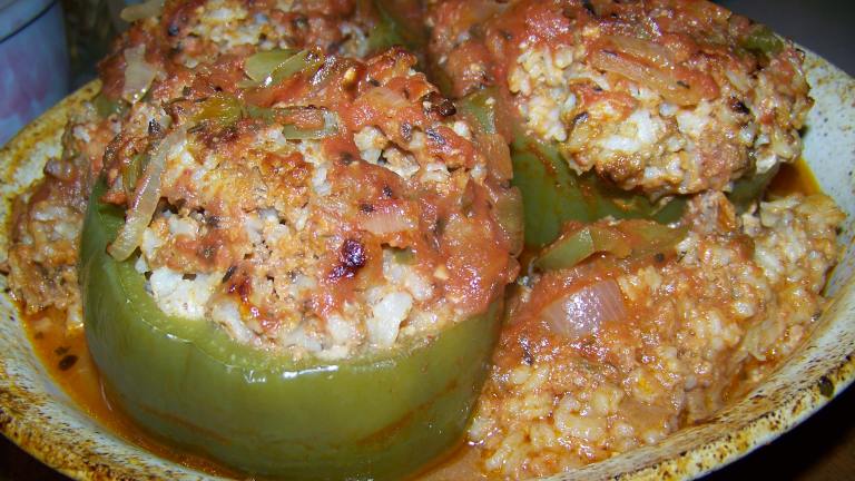 Italian Stuffed Bell Peppers --Plus a Meatloaf Created by Mimi in Maine