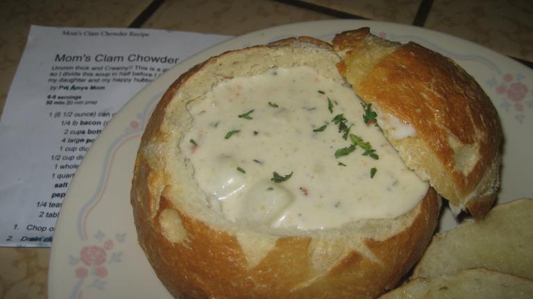 Mom's Famous Clam Chowder created by Pvt Amys Mom