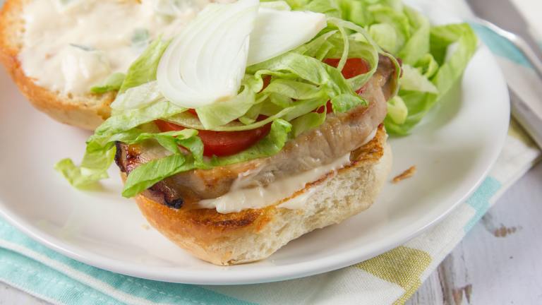 Mike Ditka's Tailgate Pork Sandwich Created by anniesnomsblog