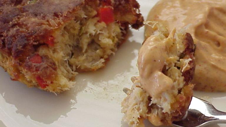 Crab Cakes With Whole Grain Mustard Remoulade Created by Chippie1