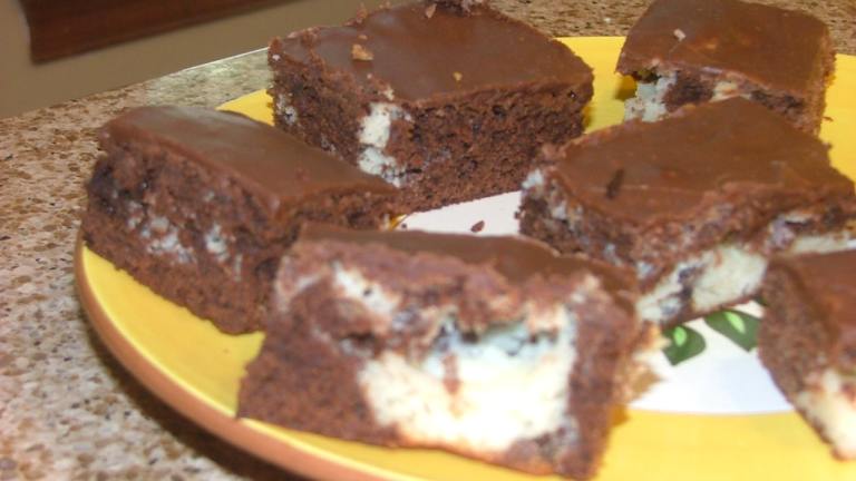 Frosted Marble Brownies Created by Lvs2Cook