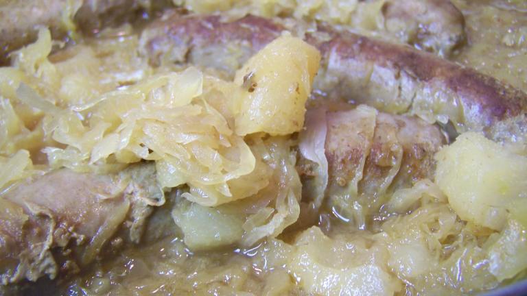 Italian Sausage and Sauerkraut Created by Chef PotPie