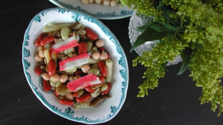 Hot Five Bean Salad Created by Kumquat the Cats fr