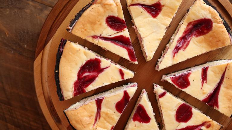 White Chocolate Raspberry Cheesecake created by Probably This