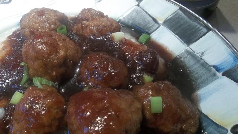 Meatballs in Cranberry and Pinot Noir Sauce Created by FLKeysJen