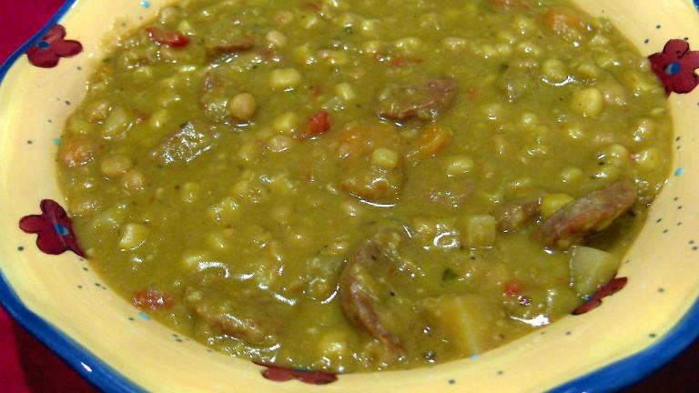 Crock Pot Yellow Pea Soup With Chorizo created by Derf2440