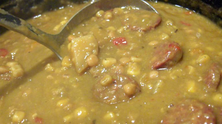 Crock Pot Yellow Pea Soup With Chorizo Created by Derf2440