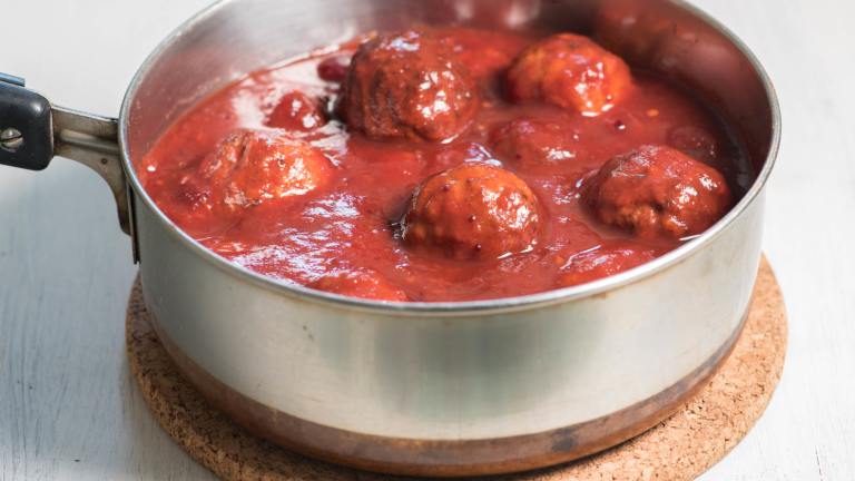 Cranberry Glazed Meatballs Created by Robin and Sue