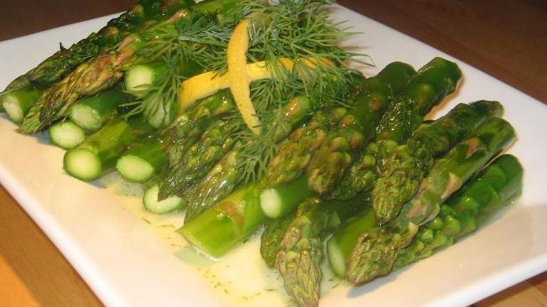 Roasted Asparagus With Lemon and Dill Created by The Flying Chef