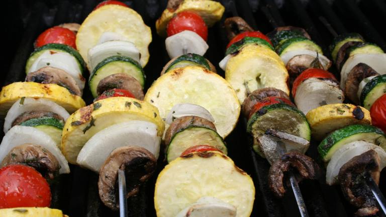 Vegetable Kabobs With Seasoned Butter Sauce Created by Nimz_