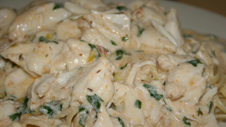 Crab Fettuccine Created by kymgerberich