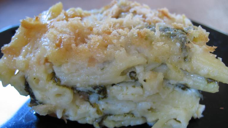 Three-Cheese Macaroni With Spinach Created by Babs7