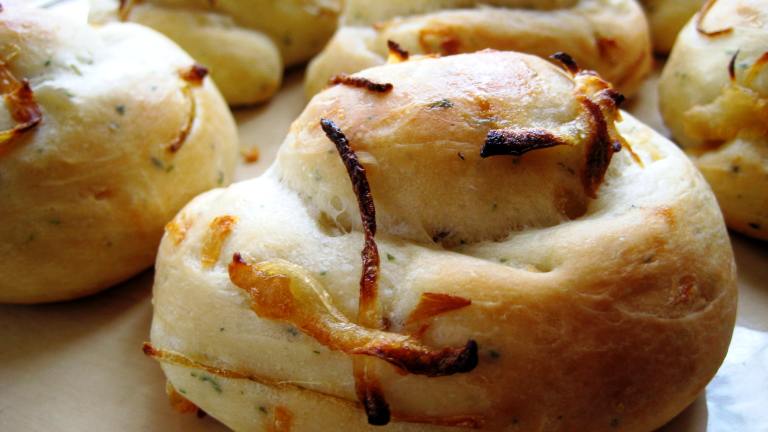 Caramelized Onion Rolls  With  Herb Butter Created by gailanng