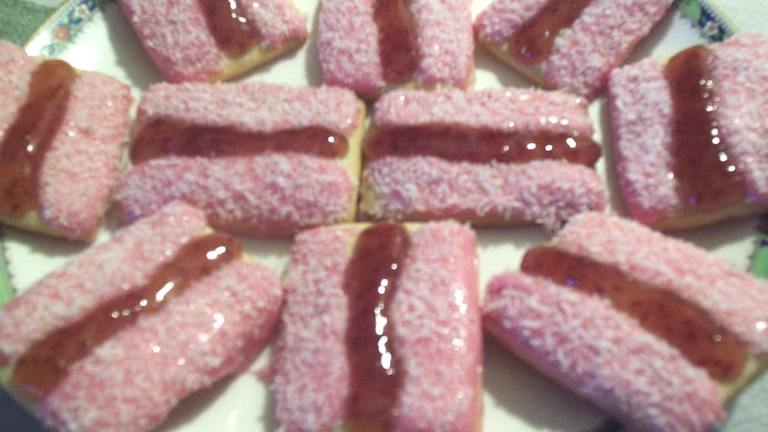 Iced Vo Vo's (Raspberry Coconut Biscuits/Cookies) Created by Fairy Nuff