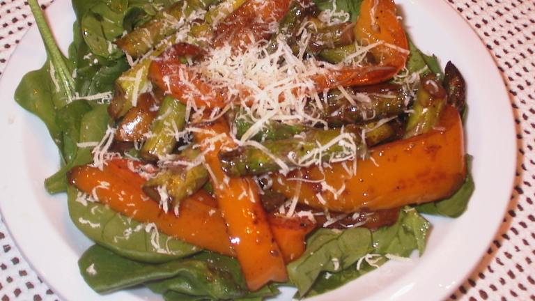 Asparagus and Spinach Salad Created by PaulaG