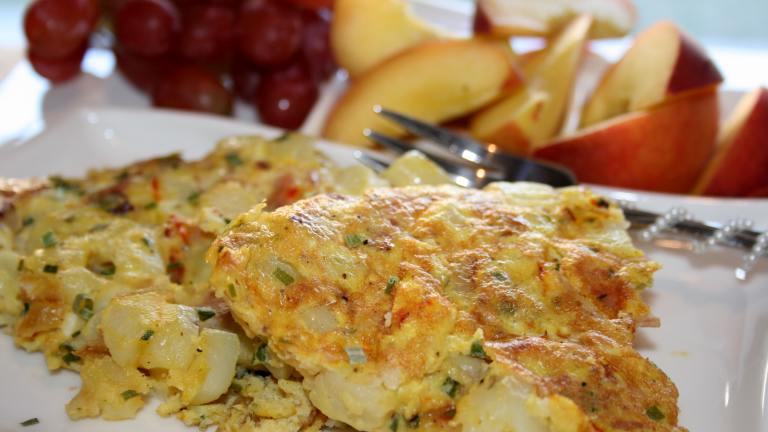 Potato Saffron Omelet created by Tinkerbell