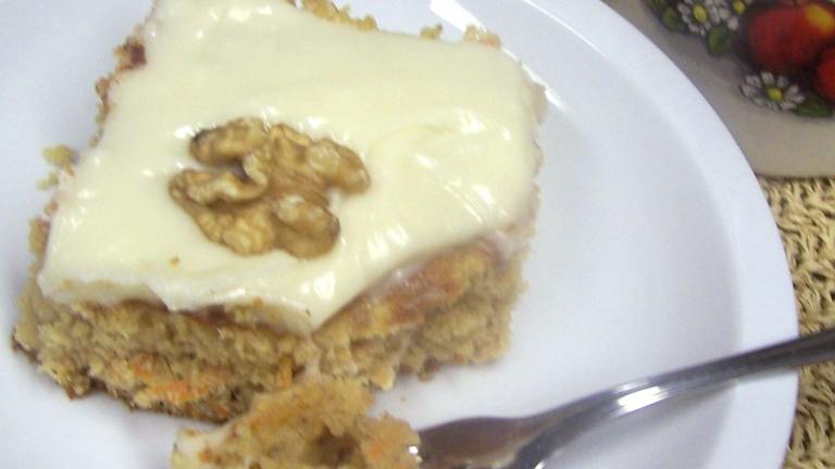 Low-Fat Carrot Cake With Cream Cheese Frosting Created by PaulaG