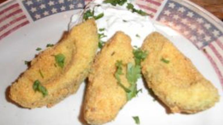 Fried Avocado Slices With Spicy Lime Cream created by crazycookinmama