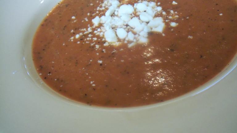 Uncle Bill's Tomato Soup With Feta  Cheese Created by Parsley