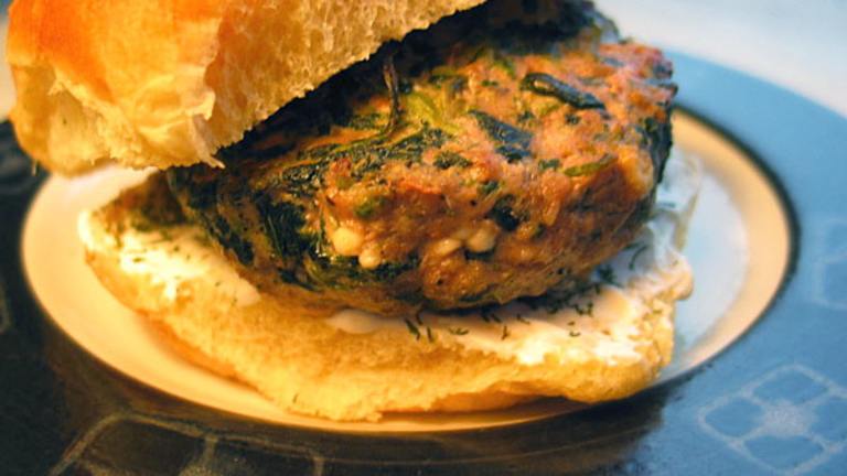 Spinach Feta Lamb Burgers Created by flower7