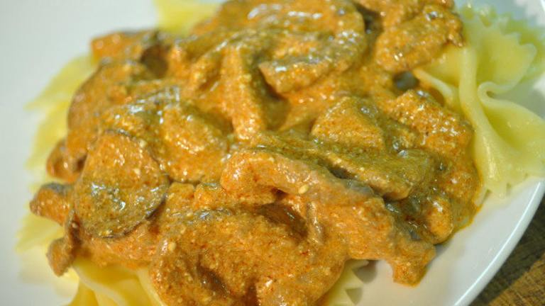 Beef Stroganoff with Tomato Sauce Created by ImPat