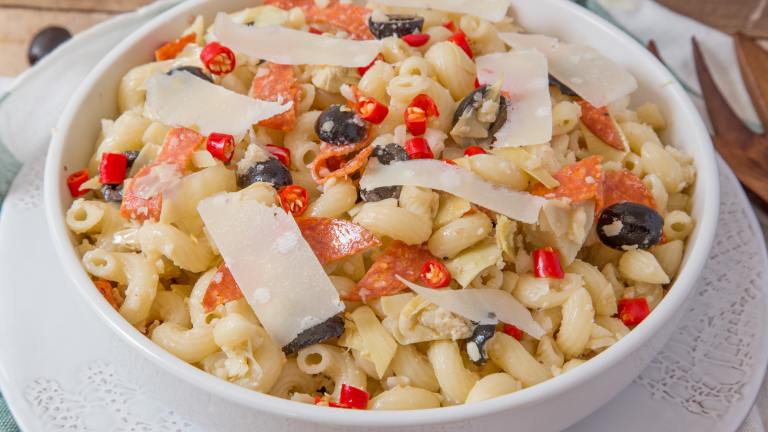 Pizza Pasta Salad Created by anniesnomsblog