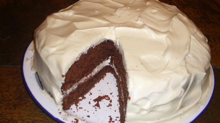 Chocolate Buttermilk Cake With a Sour Cream Frosting Created by Perfect Pixie