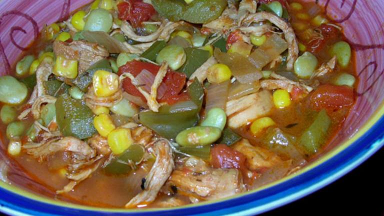 Chicken, Corn and Lima Bean Stew Created by justcallmetoni