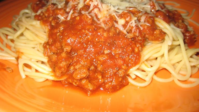 Italian Spaghetti With Meat Sauce Created by Ycooks2