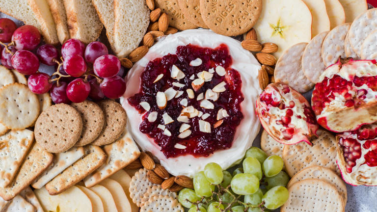 Cranberry Cream Cheese Appetizer Created by LimeandSpoon