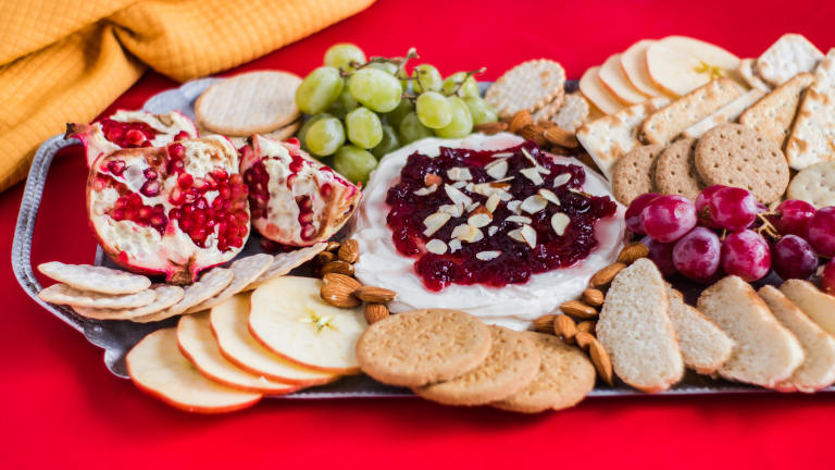 Cranberry Cream Cheese Appetizer Created by LimeandSpoon
