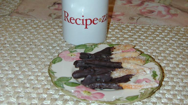Chocolate Covered Candied Orange Peel Created by Barb G.