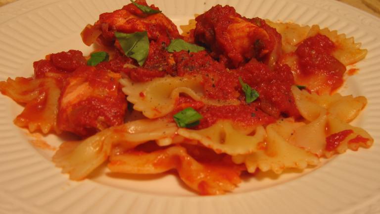 Pasta With Red Sauce and Salmon created by Lille