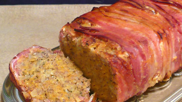 Bacon Wrapped Sausage Meatloaf Created by twissis
