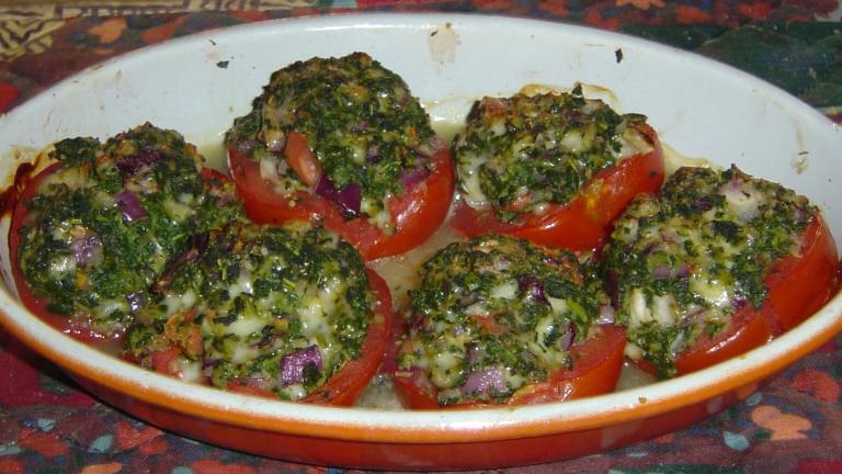 Spirit's Spinach Stuffed Tomatoes Created by PetsRus