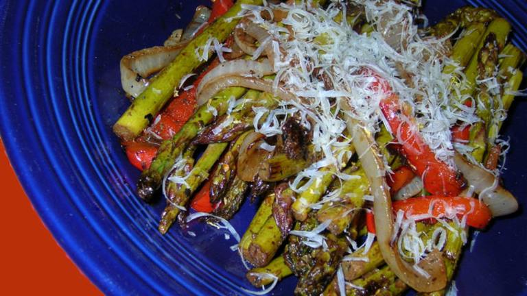 Parmesan-Asparagus and Bell Pepper Created by justcallmetoni