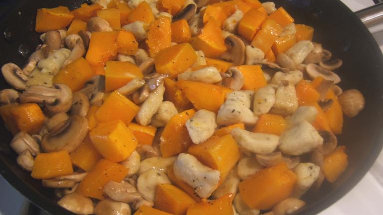 Potato Gnocchi With Butternut Squash and Wild Mushrooms Created by MsBindy