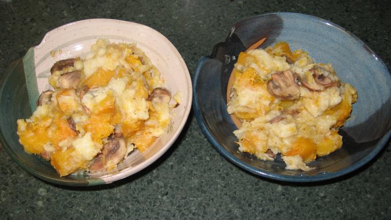 Potato Gnocchi With Butternut Squash and Wild Mushrooms created by Dr.JenLeddy