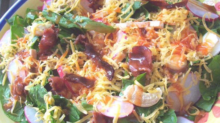 Chicken Spinach Salad With Warm Bacon Dressing Recipe - Food.com