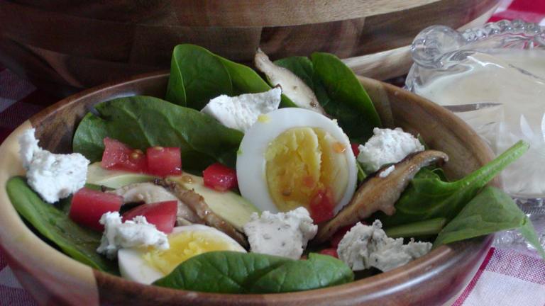Basil Spinach Salad With Lime Vinaigrette Created by Rita1652