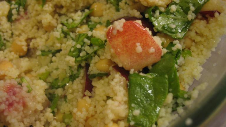Nectarine and Chickpea Couscous Salad With Honey Cumin Dressing Created by hepcat1