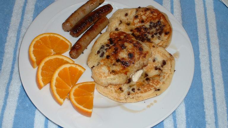 Chocolate Chip Pancakes Created by lets.eat