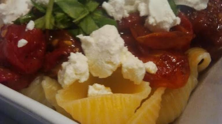 Penne With Slow Roasted Cherry Tomatoes and Goat Cheese Created by sofie-a-toast