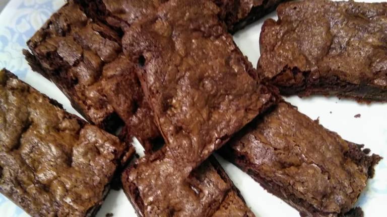 Intensely Chocolate Cocoa Brownies Created by Kim C.