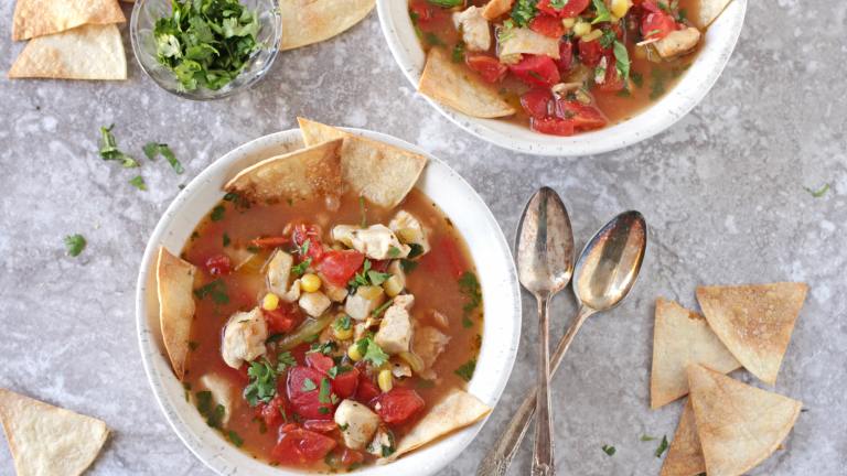 Mexican Chicken Tortilla Soup created by DeliciousAsItLooks