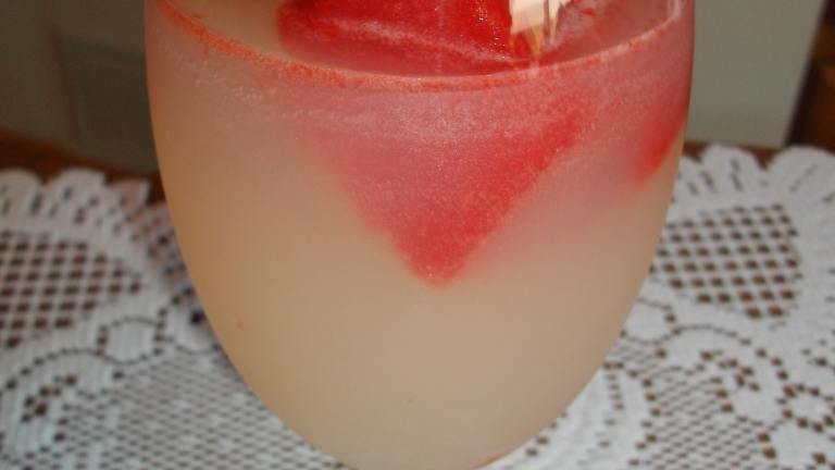 Lemonade With Strawberry Ice Cubes Created by Cindi Bauer