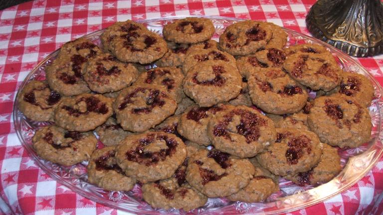 Raspberry Almond Oatmeal Cookies Created by Wildflour